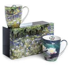 Load image into Gallery viewer, Monet Water Lilies Mug Pair