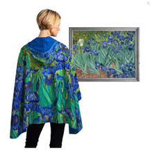 Load image into Gallery viewer, Van Gogh Irises Women's Rain Cape