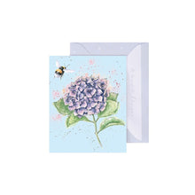 Load image into Gallery viewer, Wrendale Mini Card 'Hydrangea'