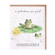Load image into Gallery viewer, 'New Pad' Frog New Home Card