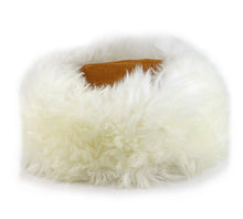 Load image into Gallery viewer, Snow Queen Sheepskin Hat - White
