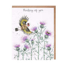 Load image into Gallery viewer, Wrendale Card 'The Thistle Finch'