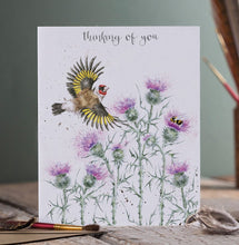 Load image into Gallery viewer, Wrendale Card 'The Thistle Finch'