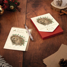 Load image into Gallery viewer, 'Christmas Hedgehug' Wrendale Card Pack