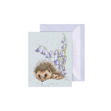 Load image into Gallery viewer, 'Love and Hedgehugs' Hedgehog Mini Gift Card