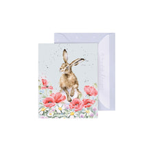 Load image into Gallery viewer, 'Field of Flowers' Hare Mini Gift Card