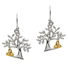 Load image into Gallery viewer, Tree of life Trinity Earrings