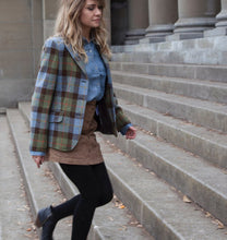 Load image into Gallery viewer, Claire Hacking Jacket - Green &amp; Blue
