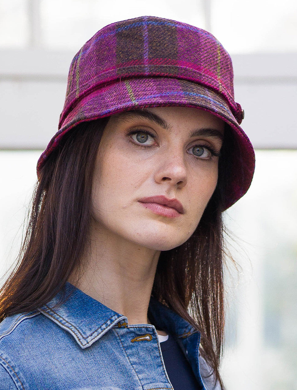 Mucros Emily Check Bucket Hat