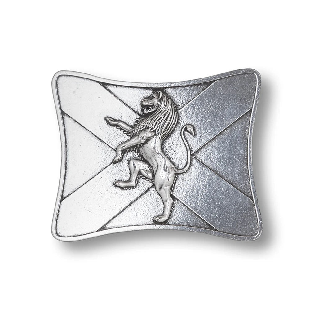 Luxury Scottish Rampant Lion Kilt Buckle - Pewter