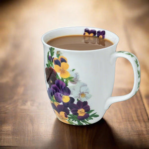 Botanical Flowers Viola Mug