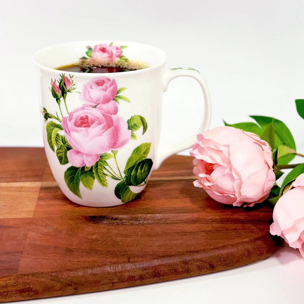 Botanical Flowers Pink Rose