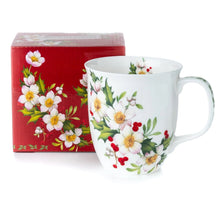 Load image into Gallery viewer, Botanical Flowers Festive Floral Mug
