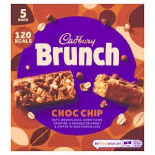 Cadbury Brunch Chocolate Chip Cereal Bar - 5 Pk