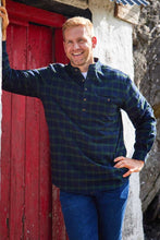 Load image into Gallery viewer, Lee Valley Grandfather Shirt Flannel - Green Tartan Black Watch
