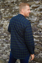 Load image into Gallery viewer, Lee Valley Grandfather Shirt Flannel - Green Tartan Black Watch
