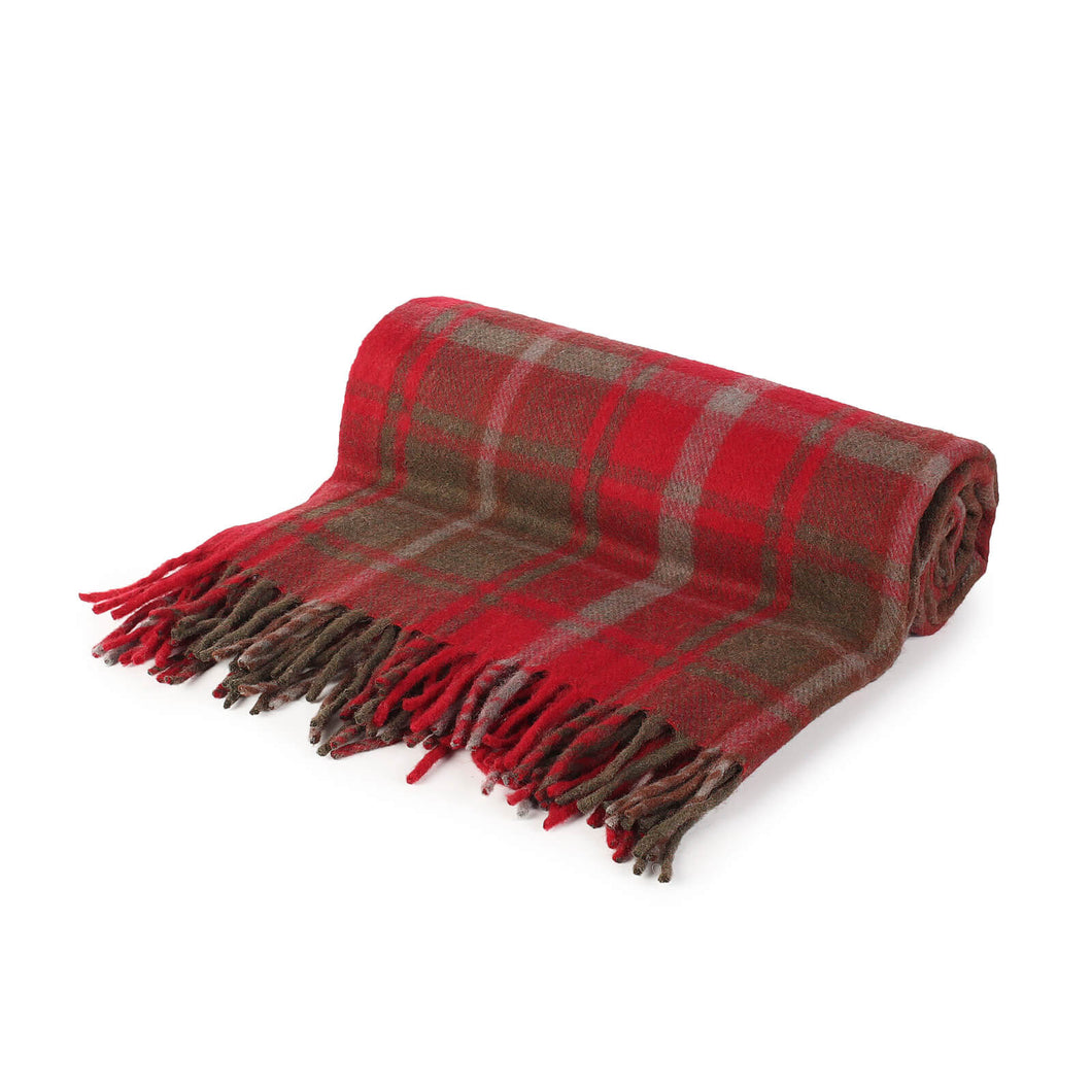 Wool Blanket - Canadian Dark Maple Leaf