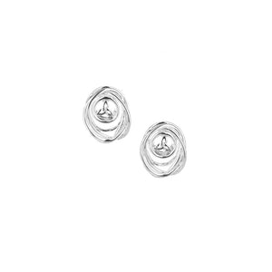 Keith Jack Silver Celtic Cradle of Life Post Earrings