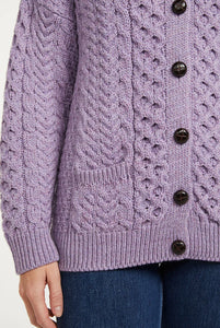 Merino Wool Aran Cardigan