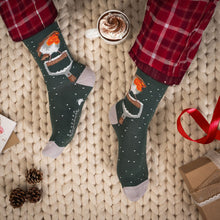 Load image into Gallery viewer, &#39;A Little Red Robin&#39; Christmas Socks
