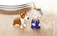 Load image into Gallery viewer, Queen and Corgi Salt &amp; Pepper

