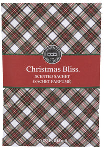 Christmas Bliss Plaid Scented Sachet  - Bridgewater Candle Company