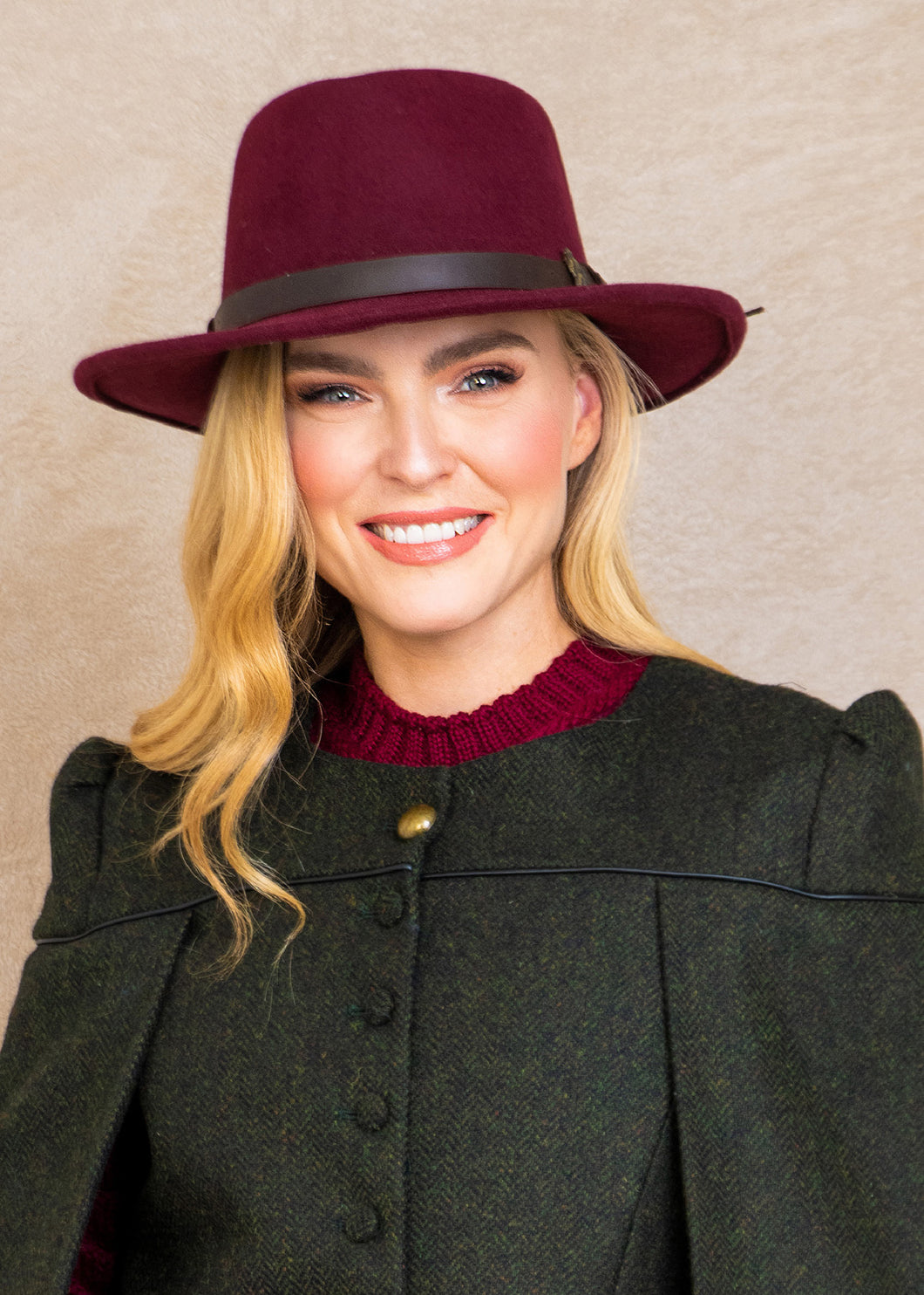 Boston Hat - Burgundy