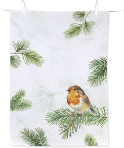 Charming Robin Tea Towel