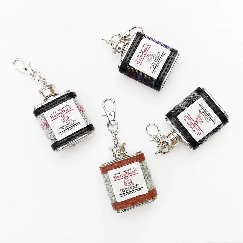 Harris Tweed Mini Flask