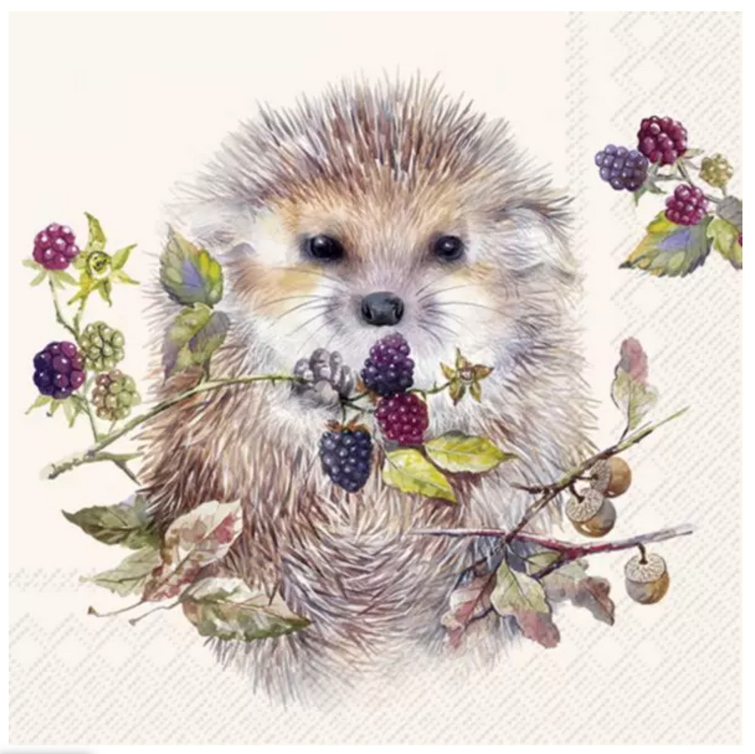 Napkins 33x33 cm - FOREST HEDGEHOG