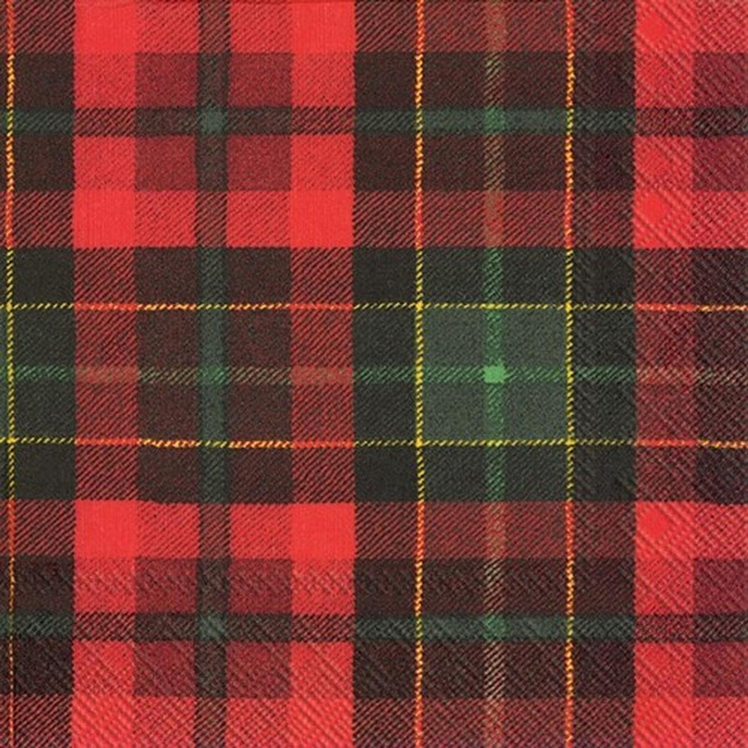 Napkins 33 x 33 cm - Red Tartan