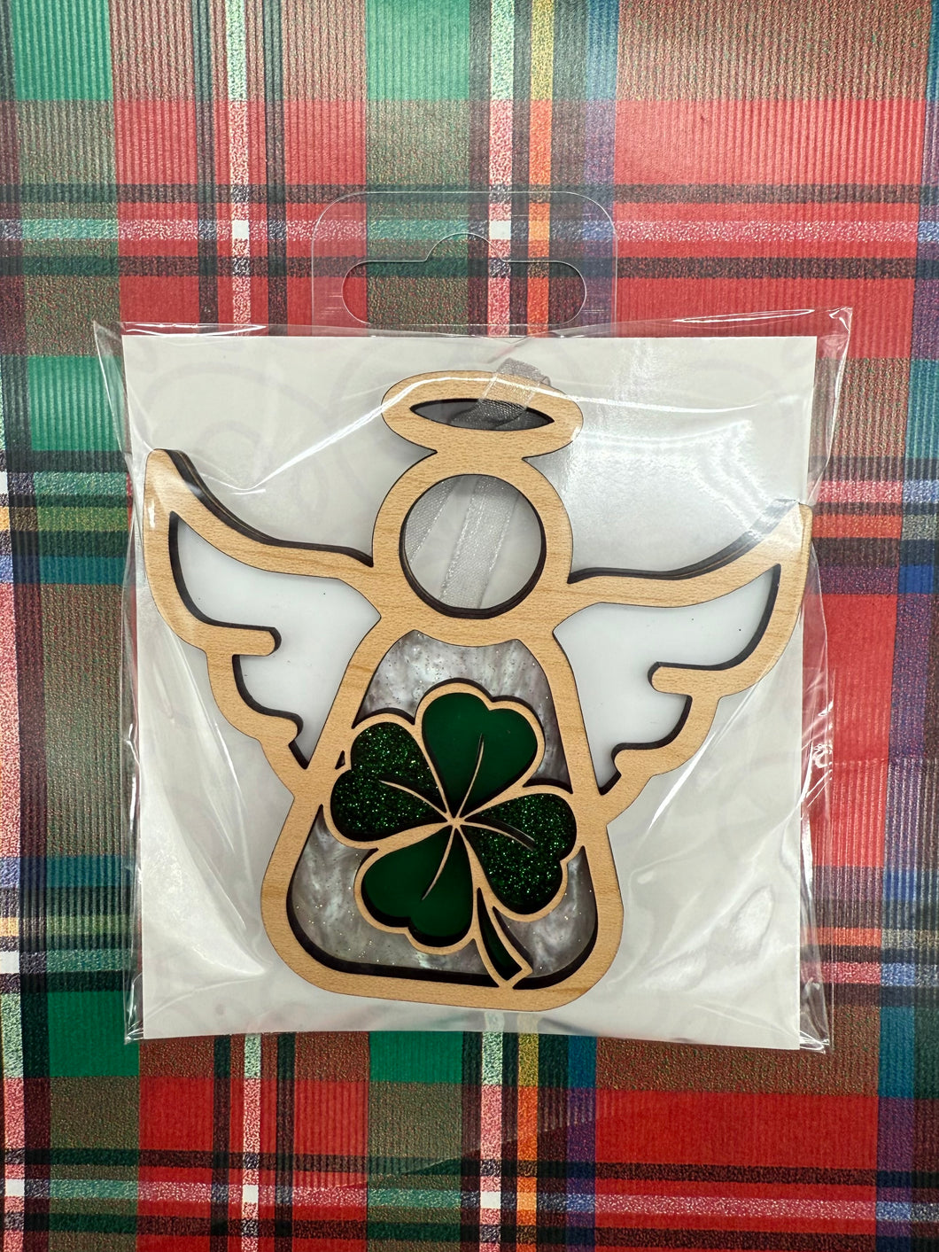 ORNAMENT SHAMROCK ANGEL