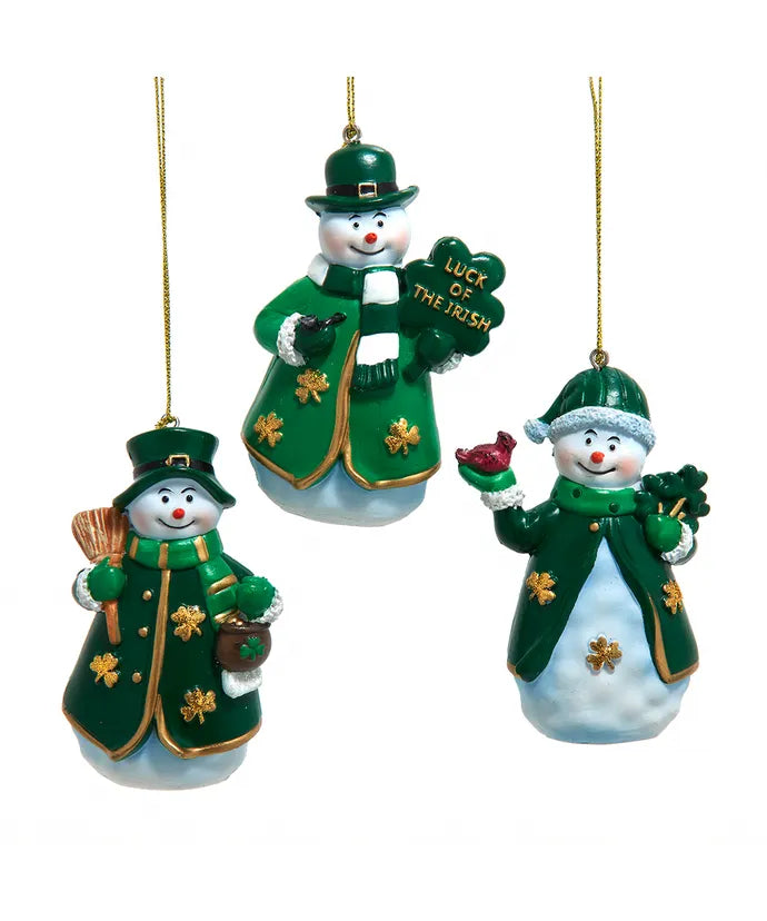 ORNAMENT IRISH SNOWMAN