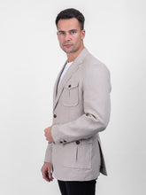Load image into Gallery viewer, Irish Natural Linen Plain Style Jacket
