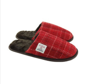 Glen Appin Harris Tweed Slippers