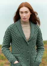 Load image into Gallery viewer, Aran Shawl Collar Button Coat
