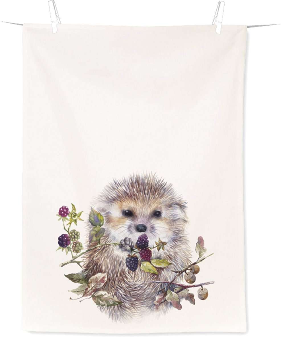 Forest Hedgehog Tea Towel