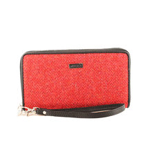 Load image into Gallery viewer, Tweed Wallet with Wrist Strap
