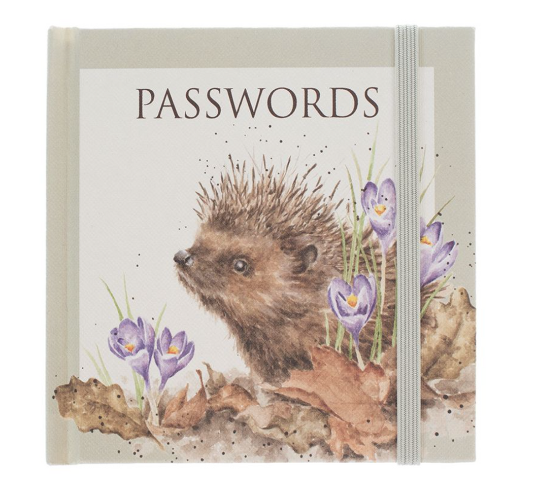 'New Beginnings' Hedgehog Password Book