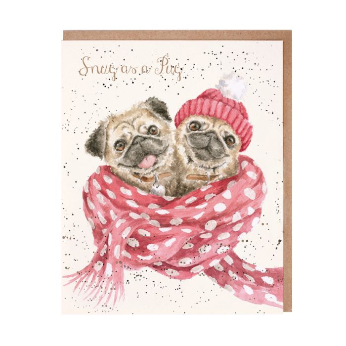 WRENDALE CARDS SNUG AS A PUG
