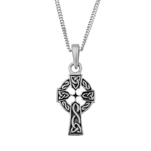 Celtic Cross Silver Pendant 'Eilean'