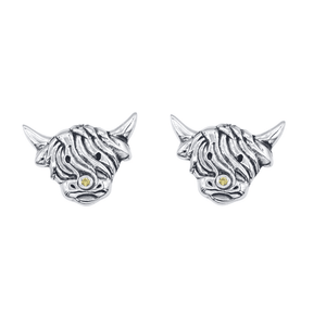 Highland Cow Stud Earrings