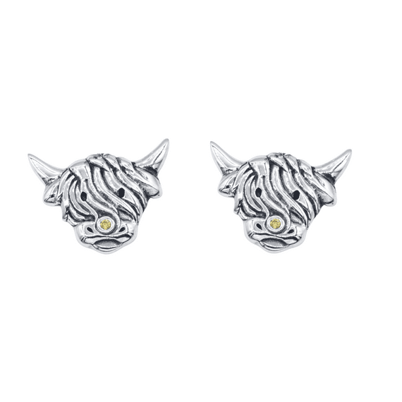 Highland Cow Stud Earrings
