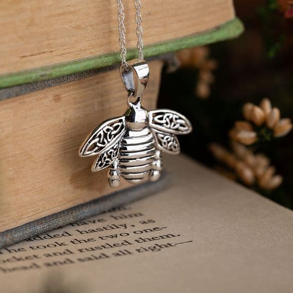 Outlander Inspired Highland Bee Silver Pendant