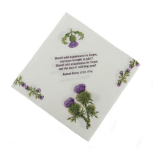 Load image into Gallery viewer, Thistle &amp; Robert Burns Luncheon Napkins
