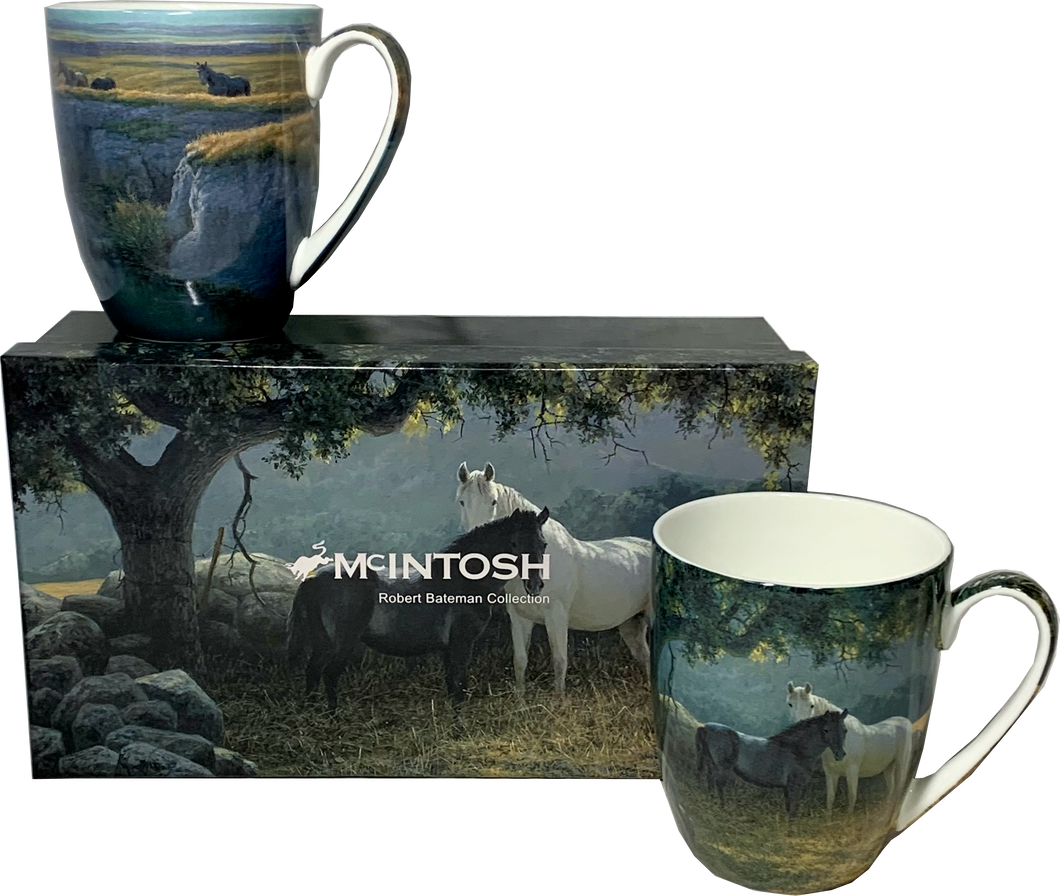 Bateman Horses Set of 2 Mugs