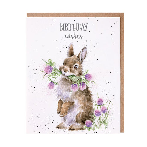 'Birthday Wishes' Bunny Birthday Card