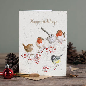 'One Snowy Day' Bird Card