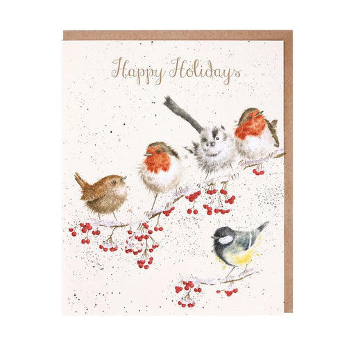 'One Snowy Day' Bird Wrendale Card