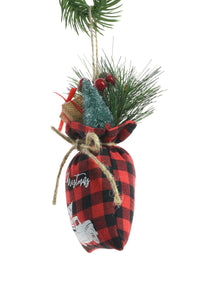 Red Hanging "Merry Christmas" Gift Bag
